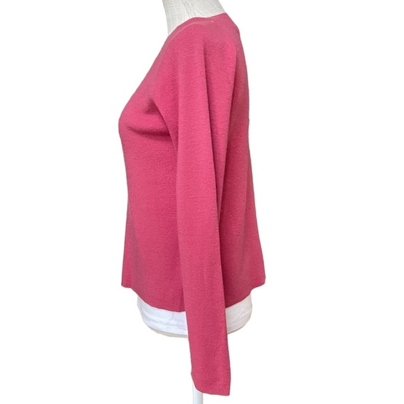 Banana Republic Pink Vintage Marino Wool Crewneck Sweater Size: L - Picture 2 of 7